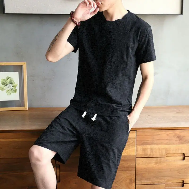 Men's Summer Casual Sports Set Short Sleeve T-Shirt Shorts 2 Piece Outfit Quick Dry Cool Touch Tracksuit Streetwear
Men's Summer Casual Sports Set Short Sleeve T-Shirt Shorts 2 Piece Outfit Quick Dry Cool Touch Tracksuit Streetwear