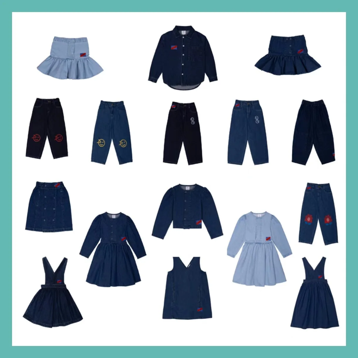 2025 Kids Spring/Summer denim series Denim skirt for girls Denim pants denim top Denim skirt for boys
2025 Kids Spring/Summer denim series Denim skirt for girls Denim pants denim top Denim skirt for boys