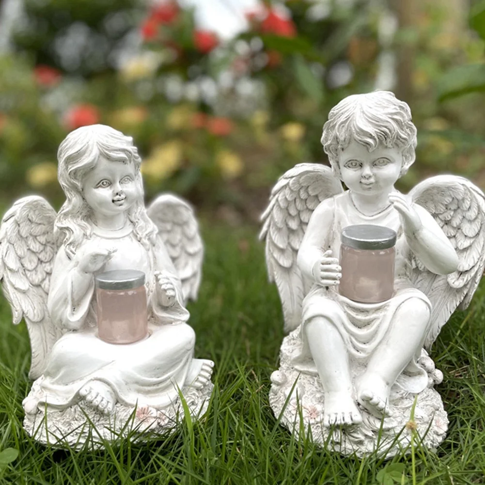 Versatile Cute Sculpture Solar Garden Courtyard Decoration European Style Angel Statue Home Decoration Crafts
Versatile Cute Sculpture Solar Garden Courtyard Decoration European Style Angel Statue Home Decoration Crafts