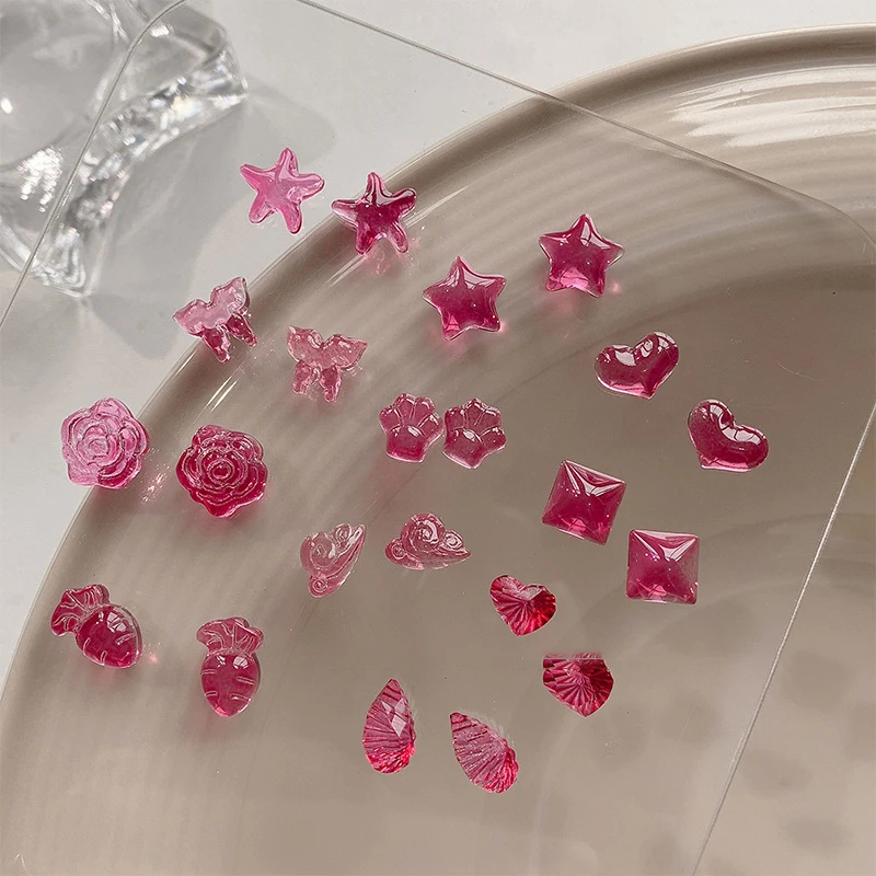 30 Pcs Mixed Rose Red 3d Resin Heart Five-Pointed Star Butterfly Cat'S Paw Nail Art Decorations
30 Pcs Mixed Rose Red 3d Resin Heart Five-Pointed Star Butterfly Cat'S Paw Nail Art Decorations