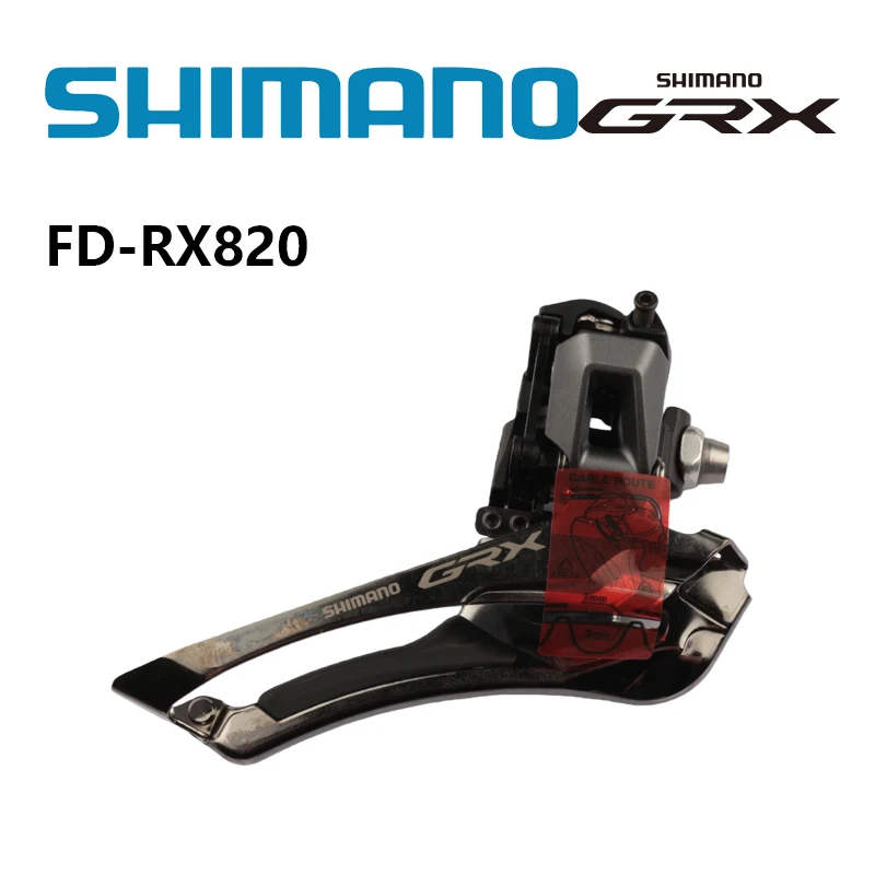 Передний переключатель Shimano GRX серии FD-RX820, крепление на крепежные крепления, 2x12 скоростей, для гравийных и шоссейных велосипедов, совместим с цепью HG 12 скоростей, оригинальный.
Передний переключатель Shimano GRX серии FD-RX820, крепление на крепежные крепления, 2x12 скоростей, для гравийных и шоссейных велосипедов, совместим с цепью HG 12 скоростей, оригинальный.