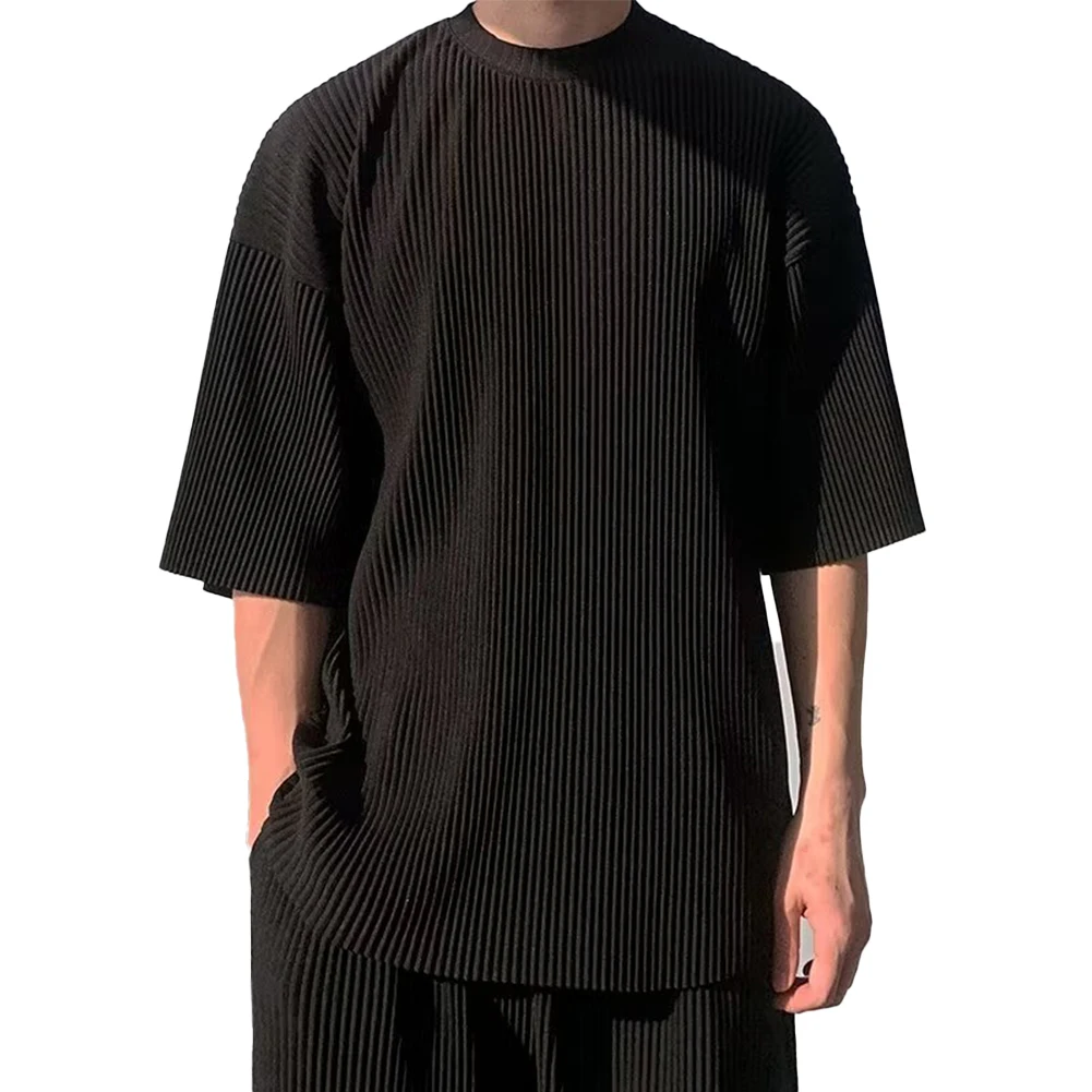 Fashion Men Top Korean Half Sleeve Casual Style Comfortable Fit Polyester Spandex Fabric Regular Length Solid Color Pattern
Fashion Men Top Korean Half Sleeve Casual Style Comfortable Fit Polyester Spandex Fabric Regular Length Solid Color Pattern