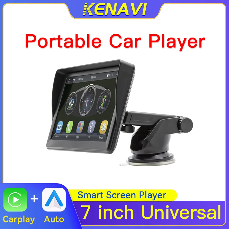 7 inch Portable Touch Screen Wireless Apple CarPlay Android Auto Car Radio Multimedia Video Player Navigation Universal Monitor
7 inch Portable Touch Screen Wireless Apple CarPlay Android Auto Car Radio Multimedia Video Player Navigation Universal Monitor