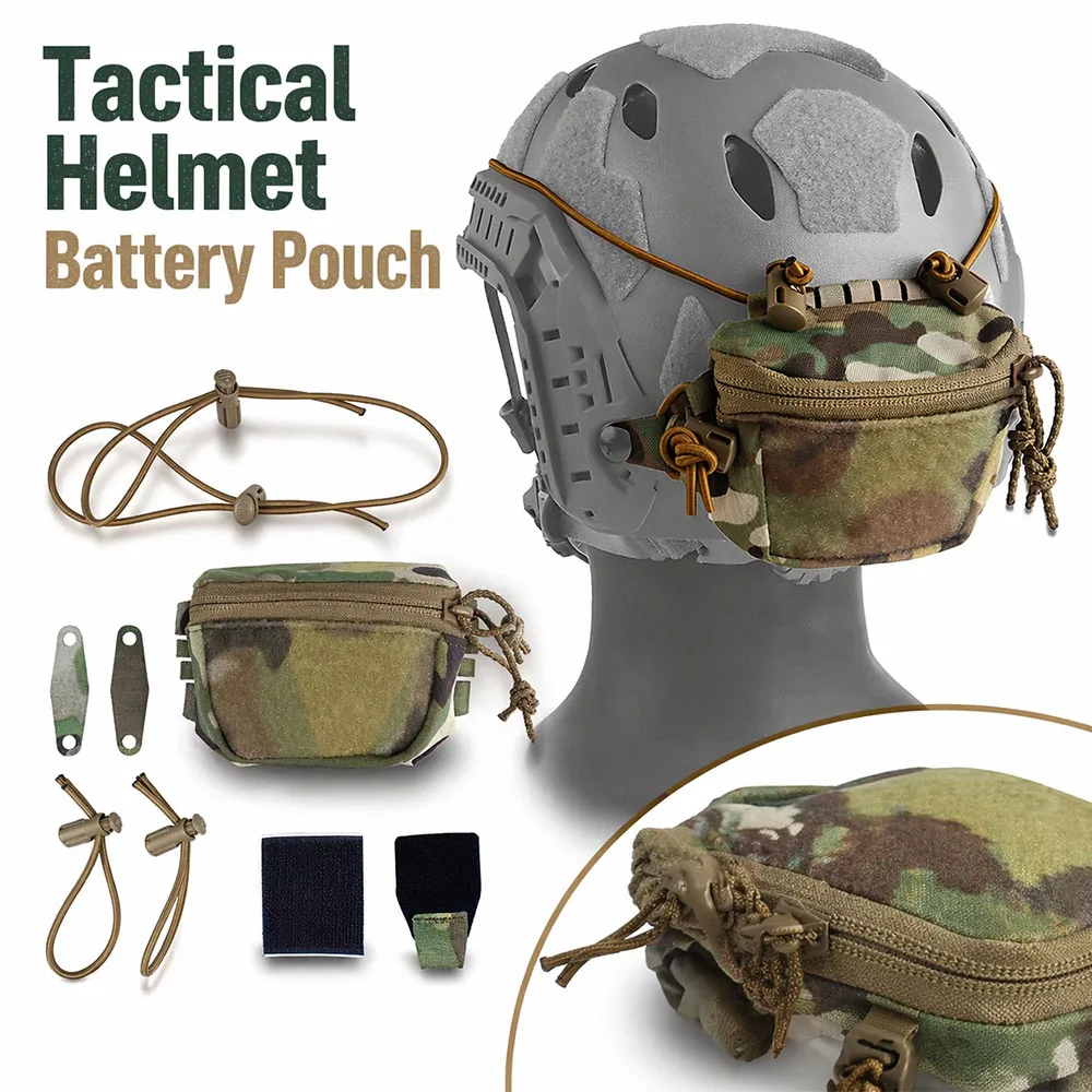 Tactical Helmet Battery Pouch with Hook & Loop FAST Helmet Counterweight Bag NVG Battery Holder for Hunting Shooting Airsoft
Tactical Helmet Battery Pouch with Hook & Loop FAST Helmet Counterweight Bag NVG Battery Holder for Hunting Shooting Airsoft