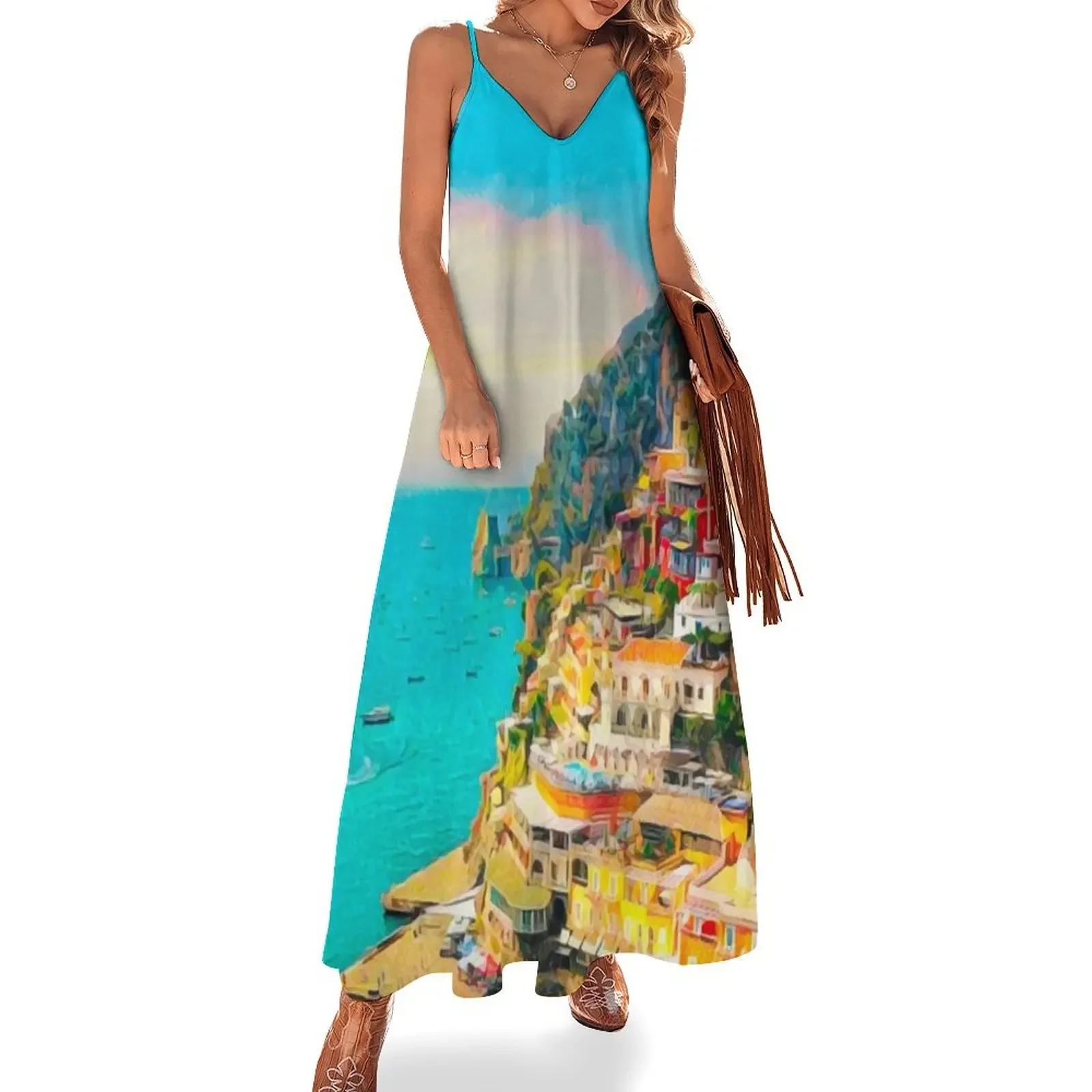 Positano Sleeveless Dress Women's skirt ladies dresses for special occasions Dress
Positano Sleeveless Dress Women's skirt ladies dresses for special occasions Dress