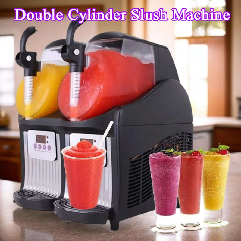 New Commercial Double-cylinder Stainless Steel Durable Ice Milkshake Melting Instant Slushy Machine
New Commercial Double-cylinder Stainless Steel Durable Ice Milkshake Melting Instant Slushy Machine