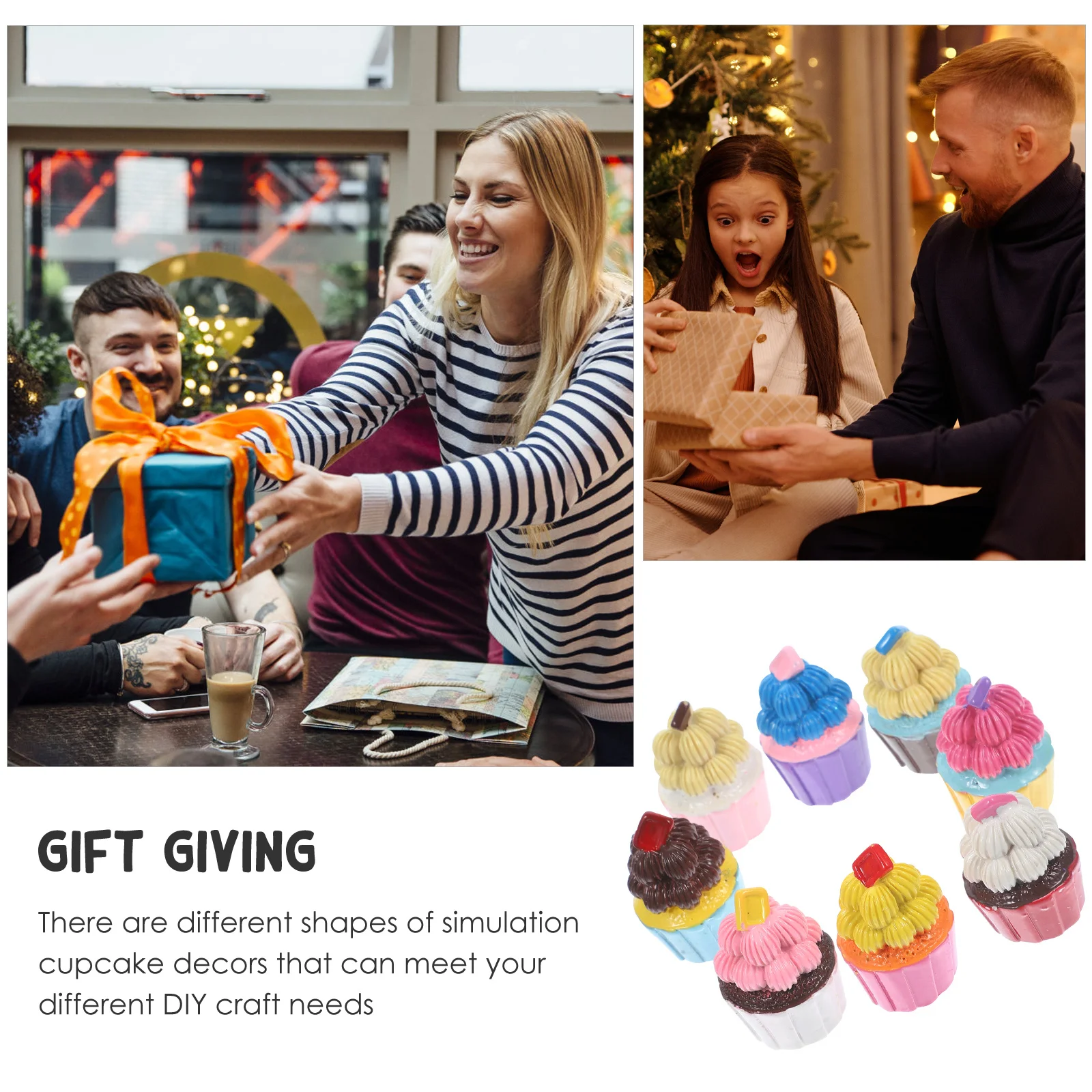 8Pcs Resin Simulated Cupcake Ornaments DIY Keychain Accessories Craft Making Supplies for Gifts Home Decor Accents
8Pcs Resin Simulated Cupcake Ornaments DIY Keychain Accessories Craft Making Supplies for Gifts Home Decor Accents