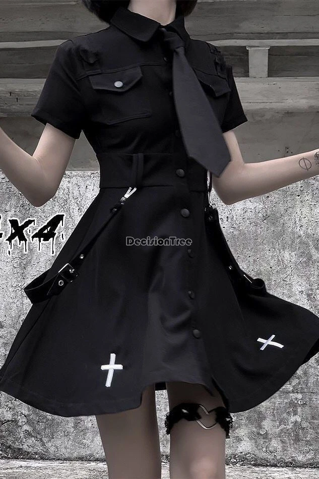 2025 summer new dark punk style jk uniform black short sleeve blouse short skirt female fashion preppy skirt tie 3 piece jk set
2025 summer new dark punk style jk uniform black short sleeve blouse short skirt female fashion preppy skirt tie 3 piece jk set