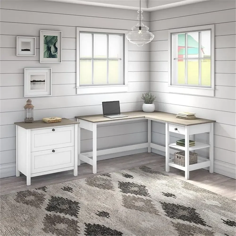 Special Offer60W L Shaped Computer Desk With 2 Der Lateral Ile Cabinet, E White And Shiplap Gray Inish, Ern Armhouse Style, Dura
Special Offer60W L Shaped Computer Desk With 2 Der Lateral Ile Cabinet, E White And Shiplap Gray Inish, Ern Armhouse Style, Dura