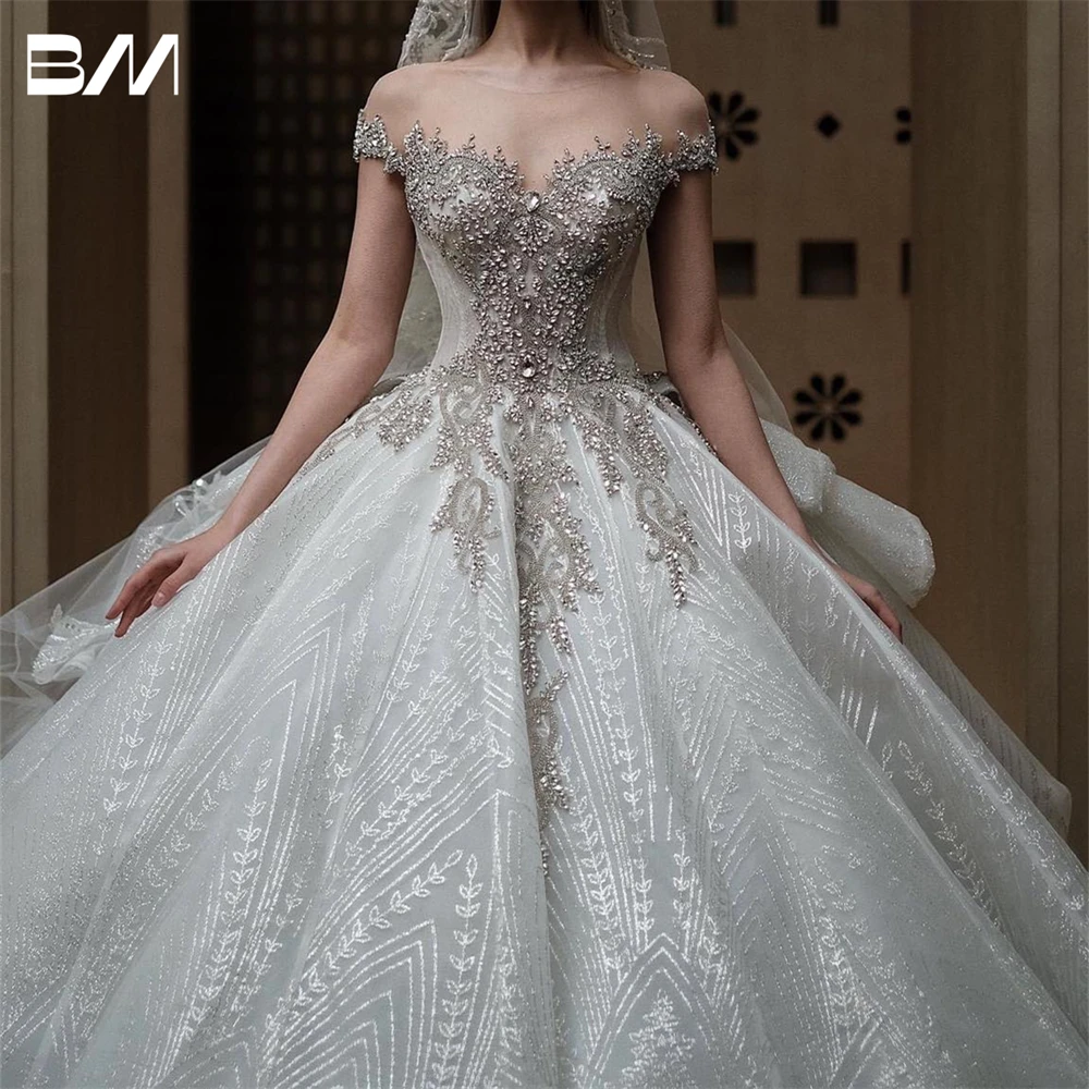 BRLMALL Hand-sewn Beads Cap Sleeve Wedding Dresses for Women 2024 Lace Tulle Ball Gown Bride Dress Corset Sexy Bridal Gown
BRLMALL Hand-sewn Beads Cap Sleeve Wedding Dresses for Women 2024 Lace Tulle Ball Gown Bride Dress Corset Sexy Bridal Gown