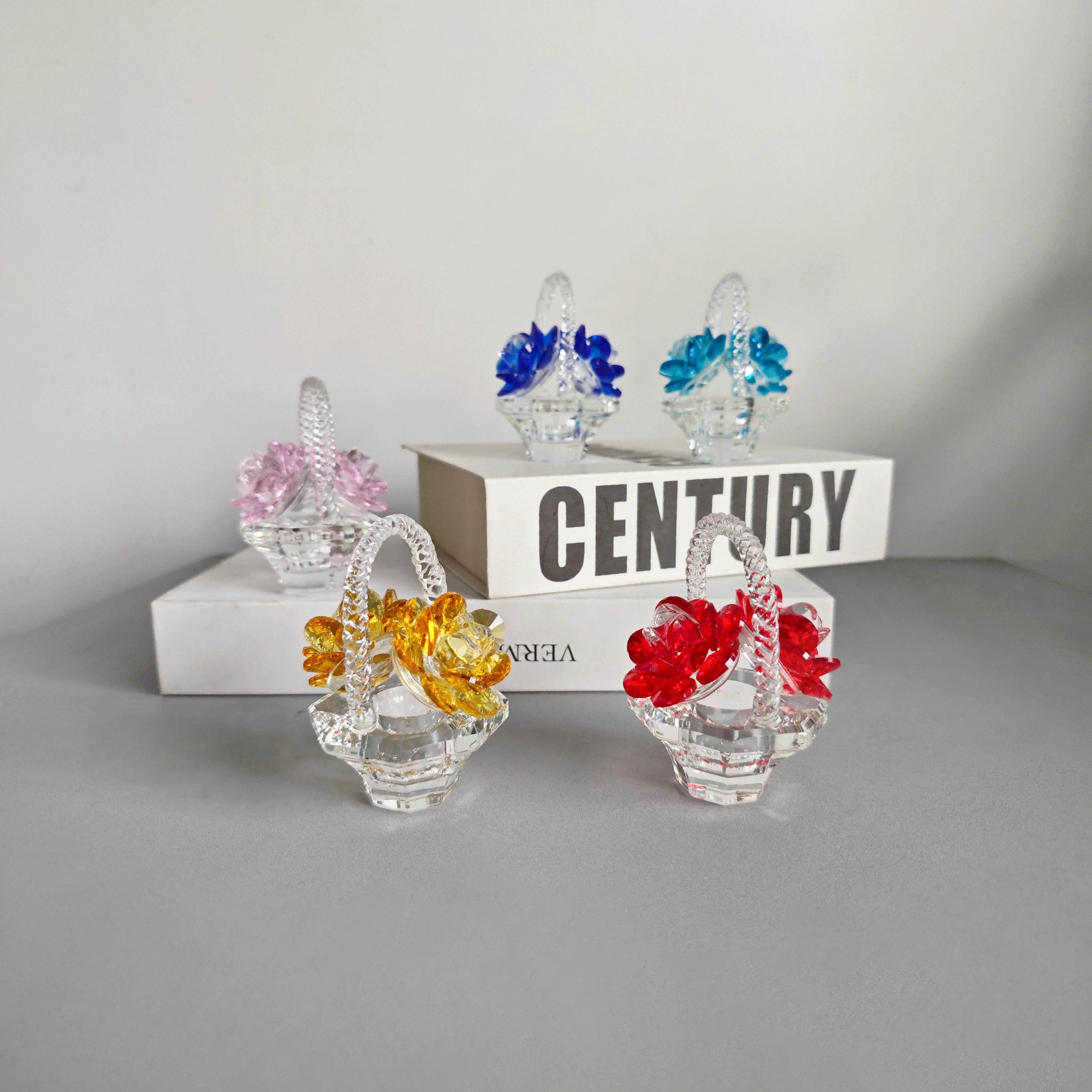 Glass Rose Flower Gift for Women Handcraft Crystal Rose Flower Basket Figurine for Valentine's Day Mother's Day Christmas
Glass Rose Flower Gift for Women Handcraft Crystal Rose Flower Basket Figurine for Valentine's Day Mother's Day Christmas
