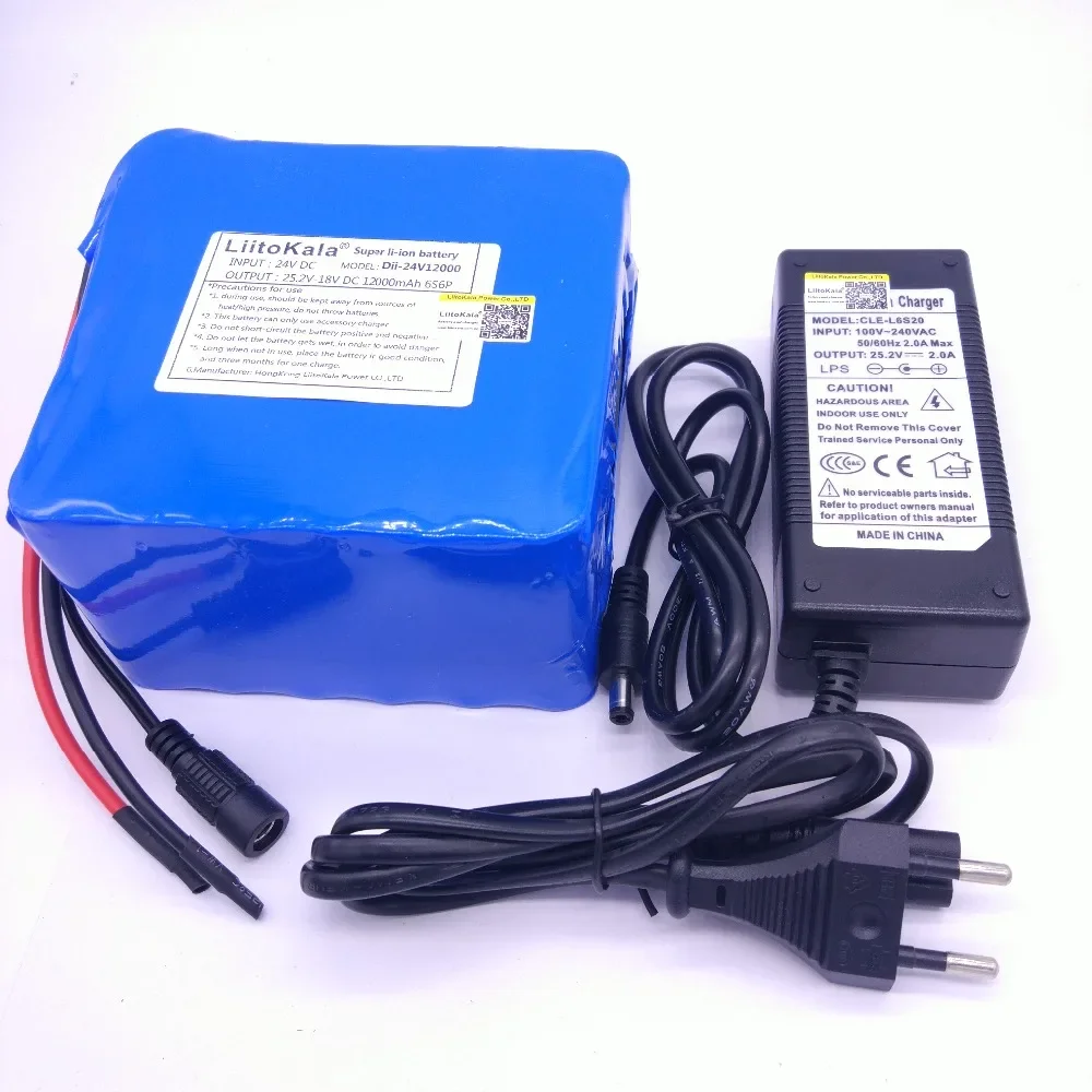 LiitoKala 24v 12ah 6S6P Lithium Battery Pack 25.2V Li-ion For Bicycle 350w E Bike 250w Motor Wit
LiitoKala 24v 12ah 6S6P Lithium Battery Pack 25.2V Li-ion For Bicycle 350w E Bike 250w Motor Wit