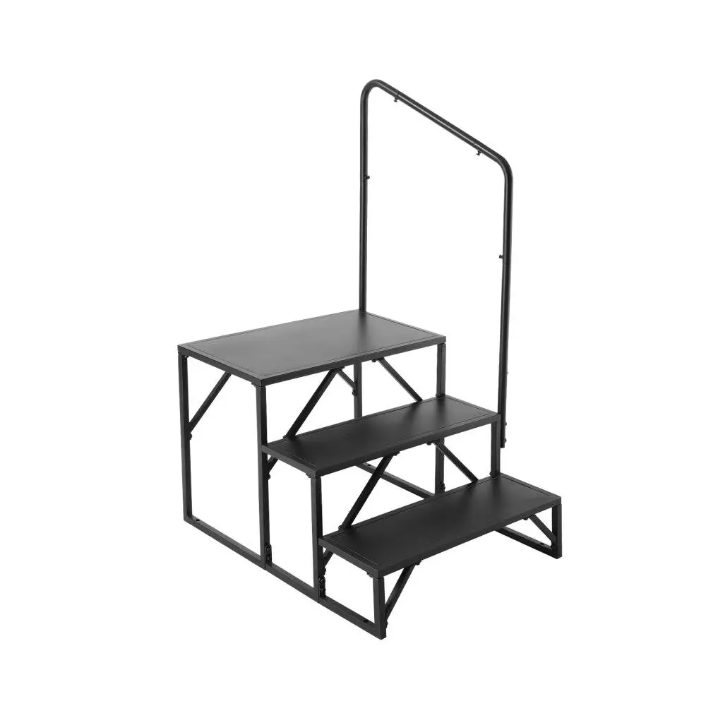 Для домов на колесах, 3-ступенчатая для автофургонов, грузоподъемность 440 фунтов, утолщенная углеродистая сталь, с поручнями, Нескользящие ступени для безопасного доступа
Для домов на колесах, 3-ступенчатая для автофургонов, грузоподъемность 440 фунтов, утолщенная углеродистая сталь, с поручнями, Нескользящие ступени для безопасного доступа