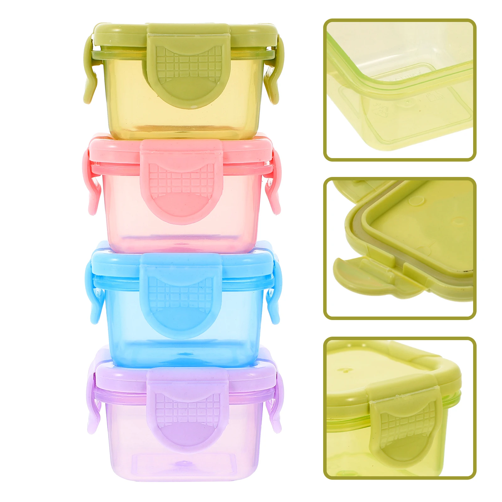4 Pcs Preservation Boxes Food Storage Portable Crisper Containers Small Sealed Lids Reusable Fridge Organizers Mini Boxes
4 Pcs Preservation Boxes Food Storage Portable Crisper Containers Small Sealed Lids Reusable Fridge Organizers Mini Boxes