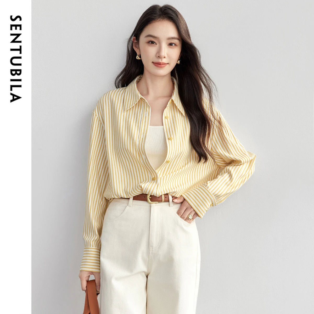 SENTUBILA полосатые рубашки с вышивкой для женщин, осень 2022, повседневные свободные модные блузки с отложным воротником и длинными рукавами 151C57876
SENTUBILA полосатые рубашки с вышивкой для женщин, осень 2022, повседневные свободные модные блузки с отложным воротником и длинными рукавами 151C57876