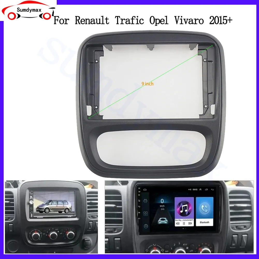 9inch 2Din Car Radio Fascia For 2015 Renault Trafic Opel Vivaro DVD Panel Dash Kit Auto Stereo Installation Dashboard Frame
9inch 2Din Car Radio Fascia For 2015 Renault Trafic Opel Vivaro DVD Panel Dash Kit Auto Stereo Installation Dashboard Frame