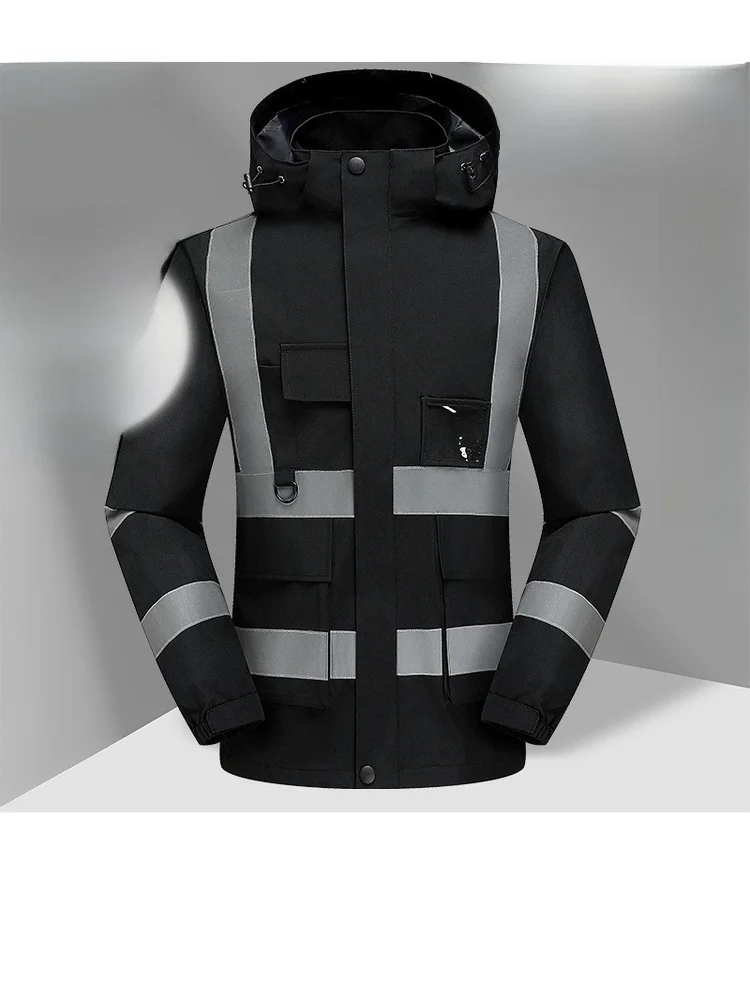 Unisex Outdoor Reflective Three-in-One Jacket Vest Set Detachable Large Size Silver Fur Lined Workwear Heavy Duty Cotton ...
Unisex Outdoor Reflective Three-in-One Jacket Vest Set Detachable Large Size Silver Fur Lined Workwear Heavy Duty Cotton ...