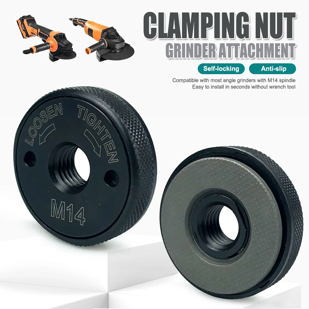 Portable M14 Quick Lock Clamping Plate Self-locking Angle Grinder Flange Replacement Accessory for Angle Grinder
Portable M14 Quick Lock Clamping Plate Self-locking Angle Grinder Flange Replacement Accessory for Angle Grinder