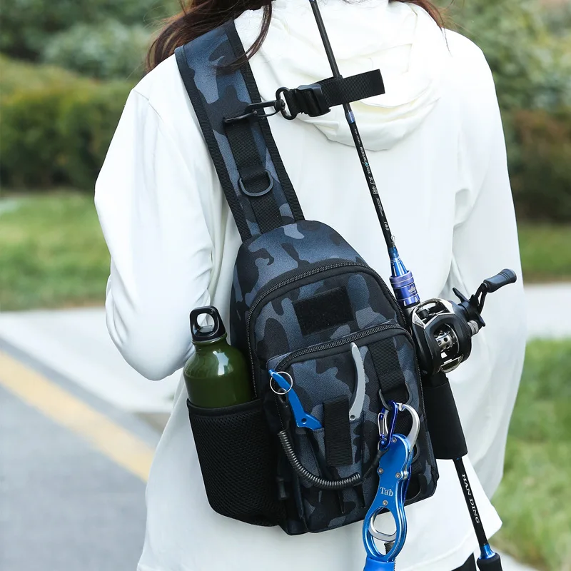 Lua fishing chest bag waterproof and wear-resistant Oxford multi-purpose water bottle storage camouflage diagonal span bag
Lua fishing chest bag waterproof and wear-resistant Oxford multi-purpose water bottle storage camouflage diagonal span bag