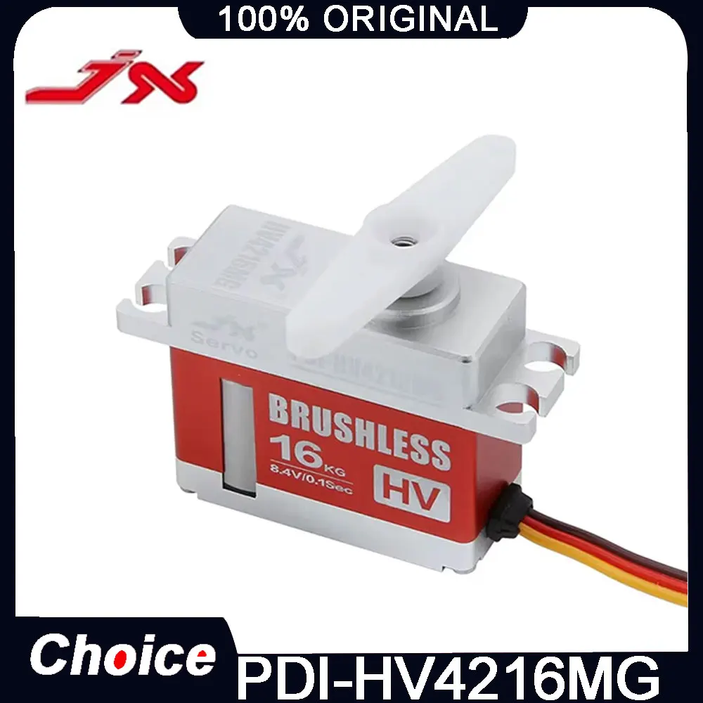 JX PDI-HV4216MG 16kg Brushless Digital Servo 8.4V, Metal Gear 35.5x15x29.9mm 52g for RC Car Boat Airplane Helicopter Robot
JX PDI-HV4216MG 16kg Brushless Digital Servo 8.4V, Metal Gear 35.5x15x29.9mm 52g for RC Car Boat Airplane Helicopter Robot
