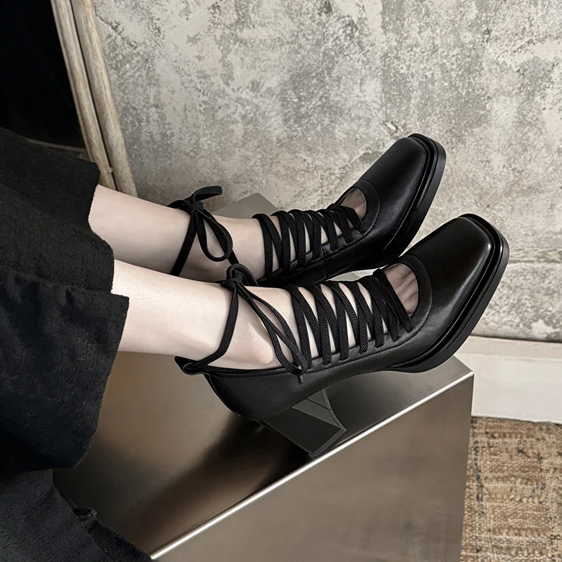 2025 spring autumn women pumps natural leather 22-24.5cm cowhide+pigskin+sheepskin Cross tie straps thick high heel women shoes
2025 spring autumn women pumps natural leather 22-24.5cm cowhide+pigskin+sheepskin Cross tie straps thick high heel women shoes