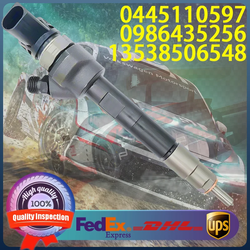 0445110597 0986435256 13538506548 Common Rail Injector For BMW 328 535 740 X3 X5 Engine
0445110597 0986435256 13538506548 Common Rail Injector For BMW 328 535 740 X3 X5 Engine
