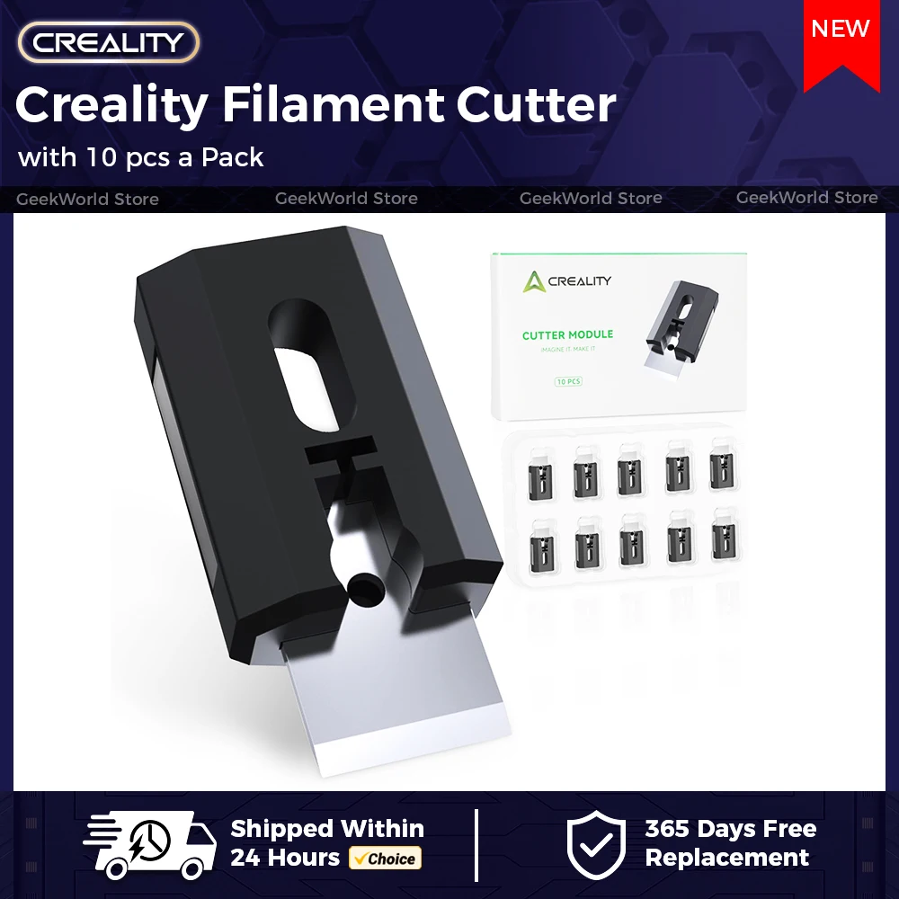 Резак для нити Creality K2 Plus, 10 шт., оригинальные, с быстрым отключением, высокая долговечность, быстрая замена для деталей 3D-принтера K2 Plus
Резак для нити Creality K2 Plus, 10 шт., оригинальные, с быстрым отключением, высокая долговечность, быстрая замена для деталей 3D-принтера K2 Plus