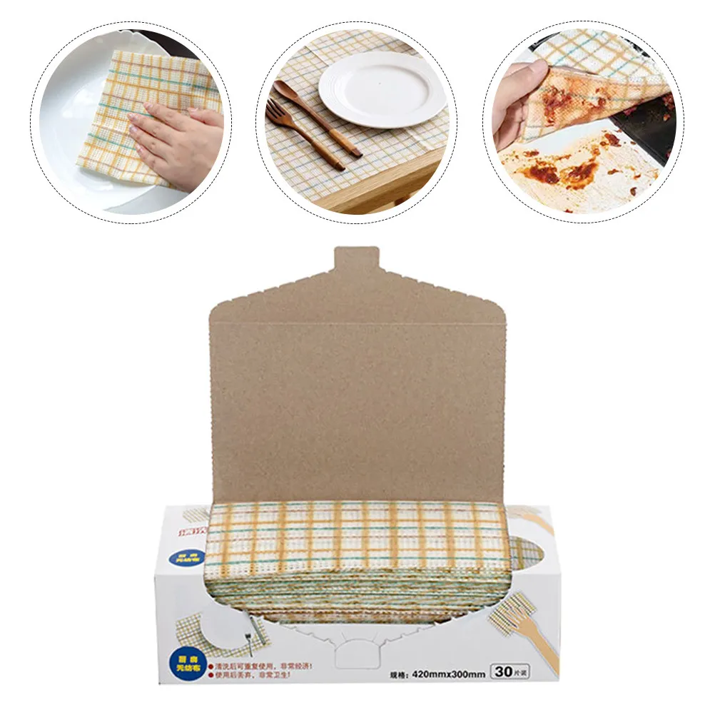 30 Sheets Kitchen Wipes High-Grade Non-Woven Fabric Dish Cloths for House Cleaning Supplies and Tableware Dish Cloths
30 Sheets Kitchen Wipes High-Grade Non-Woven Fabric Dish Cloths for House Cleaning Supplies and Tableware Dish Cloths