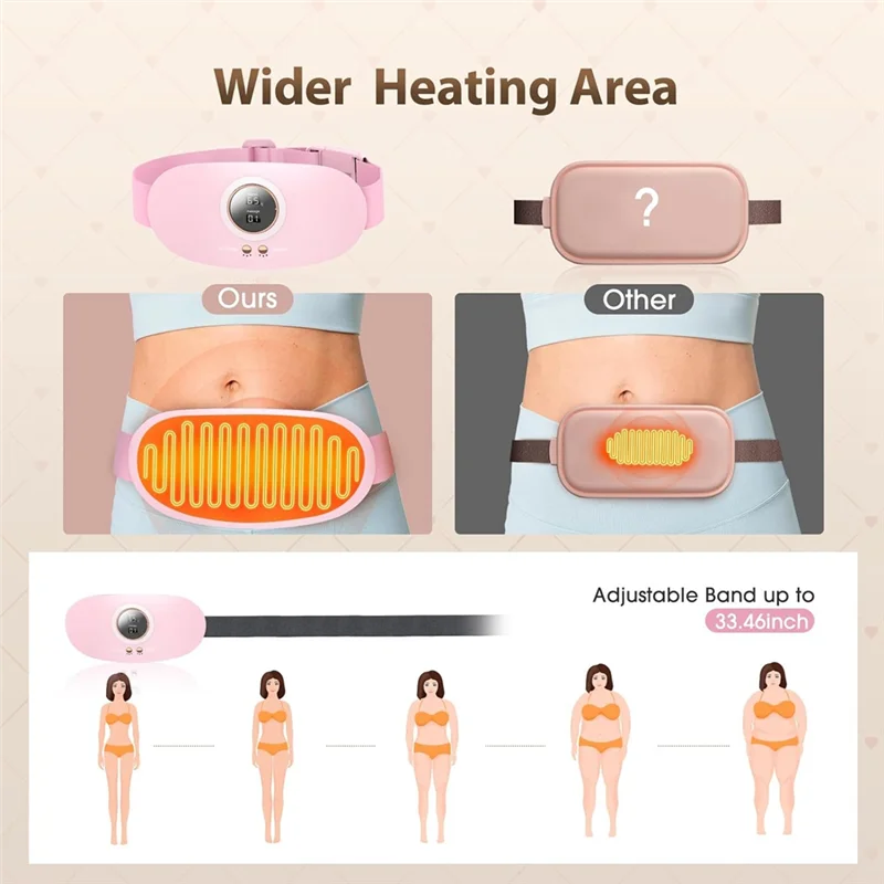 1Set Portable Cordless Heating Pad Heating Pad Fit For Cramps Pain Relief With 5 Heat Levels And 7 Massage Modes
1Set Portable Cordless Heating Pad Heating Pad Fit For Cramps Pain Relief With 5 Heat Levels And 7 Massage Modes