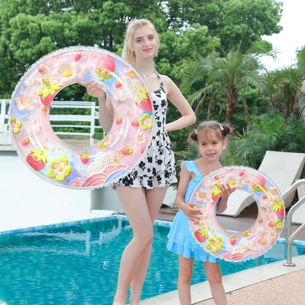Sparkling Strawberry Pattern Swimming Circle Creative Pattern Design Suitable for Beach Vacation Pool Party Water Park
Sparkling Strawberry Pattern Swimming Circle Creative Pattern Design Suitable for Beach Vacation Pool Party Water Park