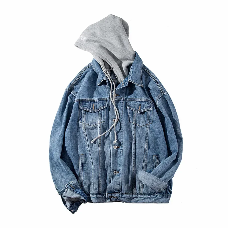 2025 Men Hooded Denim Jacket Men Slim Fit Casual Streetwear Jean Jackets Male Trendy Outerwear Spring Jacket Coat Men
2025 Men Hooded Denim Jacket Men Slim Fit Casual Streetwear Jean Jackets Male Trendy Outerwear Spring Jacket Coat Men