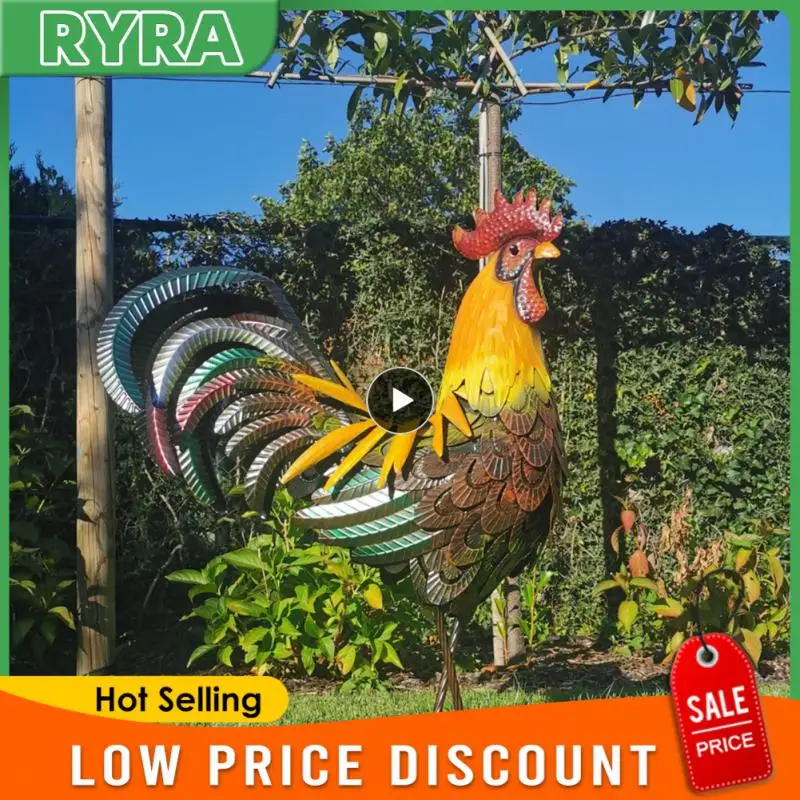 Rooster Garden Decorations Creative Metal Three-dimensional Hand-painted Iron Rooster Lawn Decor Exquisite Bright Colors Statues
Rooster Garden Decorations Creative Metal Three-dimensional Hand-painted Iron Rooster Lawn Decor Exquisite Bright Colors Statues