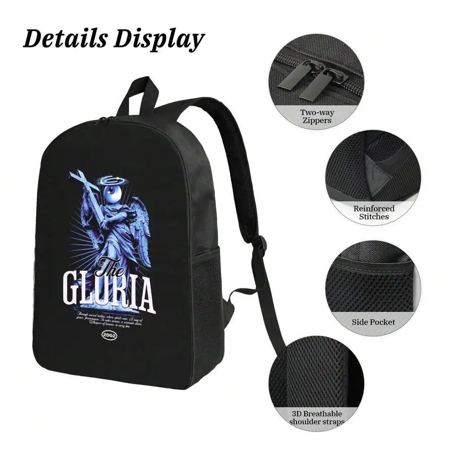 Black Graphic Print Backpack For Men Travel Outdoor Laptop Bag With Two-Way Zippers
Black Graphic Print Backpack For Men Travel Outdoor Laptop Bag With Two-Way Zippers