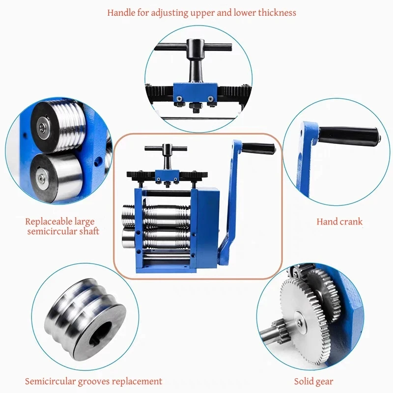 YPJ-2/YPJ-3 Gold Silver Copper Hand Customization Logo Jewellery Goldsmith Jewellery Laboratory Rolling Mill Machine
YPJ-2/YPJ-3 Gold Silver Copper Hand Customization Logo Jewellery Goldsmith Jewellery Laboratory Rolling Mill Machine