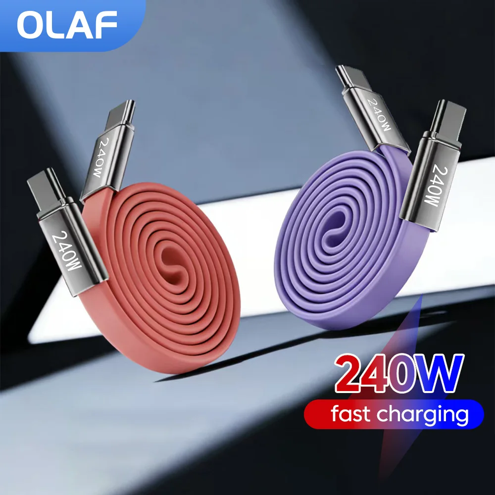 240W Silicone Type C To Type C Cable Fast Charging USB C Data Cable For Iphone 15 16 Xiaomi Huawei USB C To Type C Cable Wire
240W Silicone Type C To Type C Cable Fast Charging USB C Data Cable For Iphone 15 16 Xiaomi Huawei USB C To Type C Cable Wire