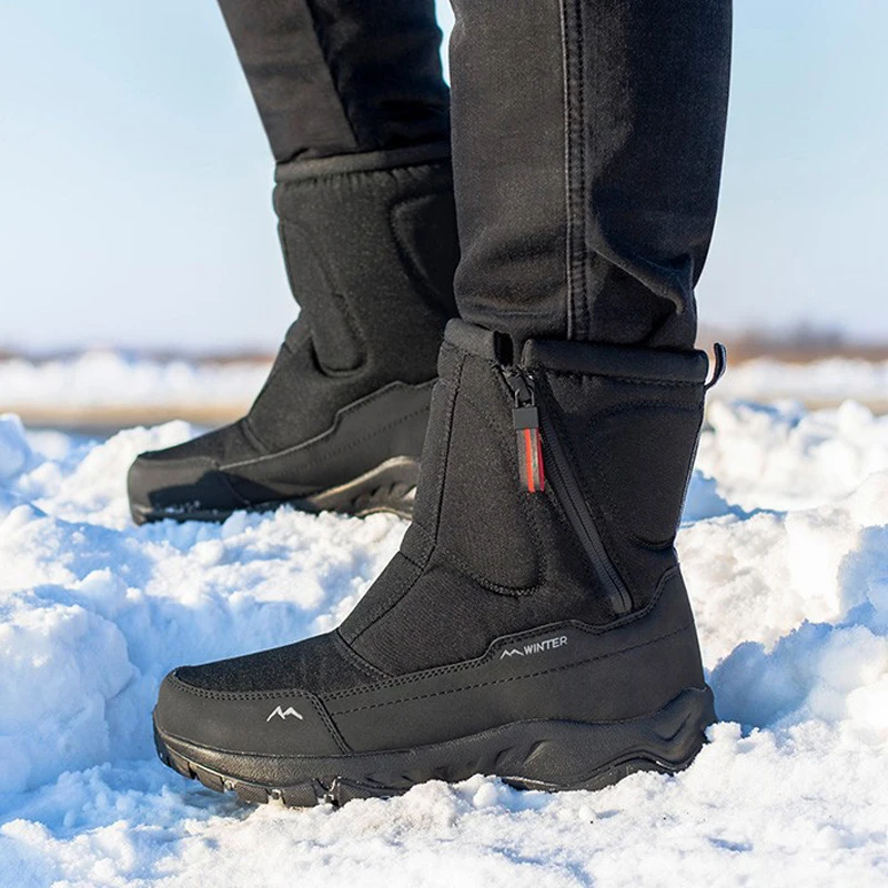 Thickened Anti-Skiing Floor Boots For Men Warm Ski Boots In Winter Cotton Shoes Plus Velvet Warm Male Non-Slip Waterproof Boots
Thickened Anti-Skiing Floor Boots For Men Warm Ski Boots In Winter Cotton Shoes Plus Velvet Warm Male Non-Slip Waterproof Boots