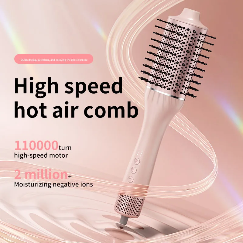 High Speed Negative Ion Hair Dryer, 2-in-1 Hot Air Brush, Fast Dry Styling Straightener Curler for Home Use
High Speed Negative Ion Hair Dryer, 2-in-1 Hot Air Brush, Fast Dry Styling Straightener Curler for Home Use