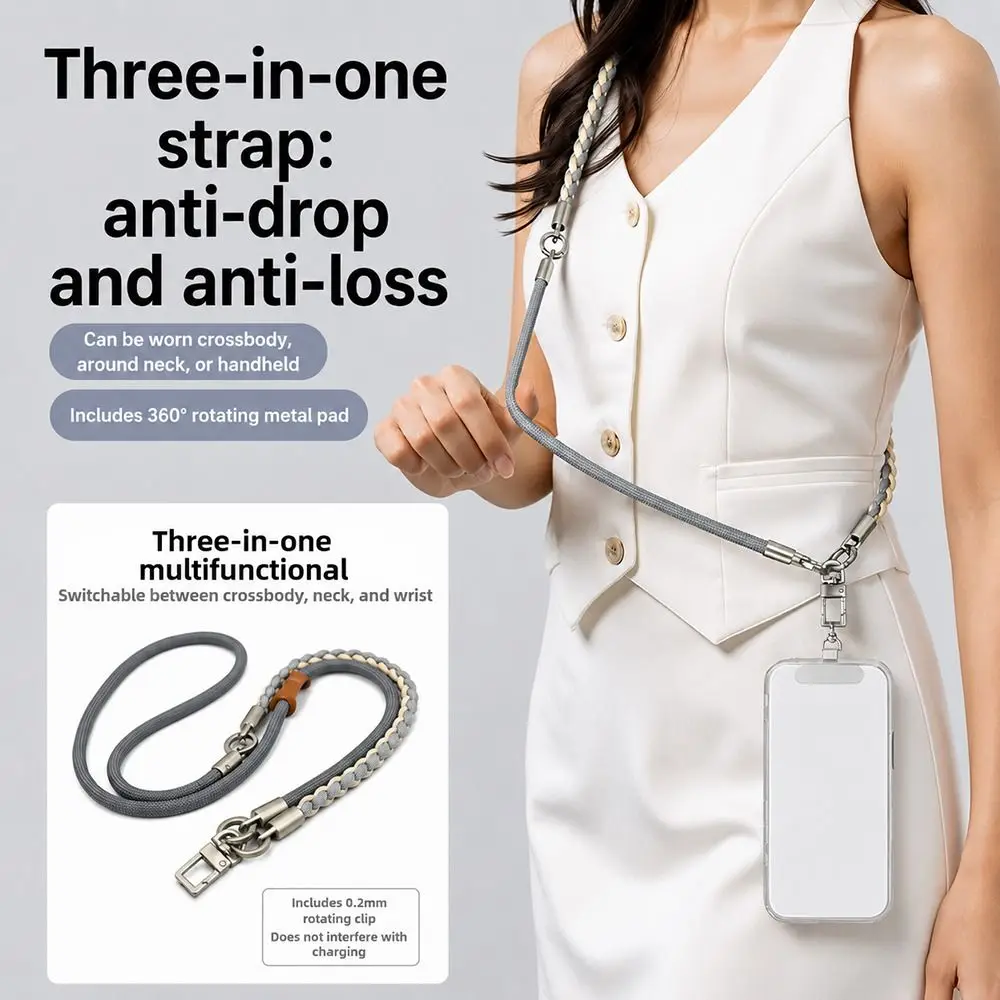 8mm Thick Phone Lanyard Adjustable Anti-lost Mobile Phone Anti-lost Rope Long Chain Durable Camera Hanging Rope Daily Use
8mm Thick Phone Lanyard Adjustable Anti-lost Mobile Phone Anti-lost Rope Long Chain Durable Camera Hanging Rope Daily Use