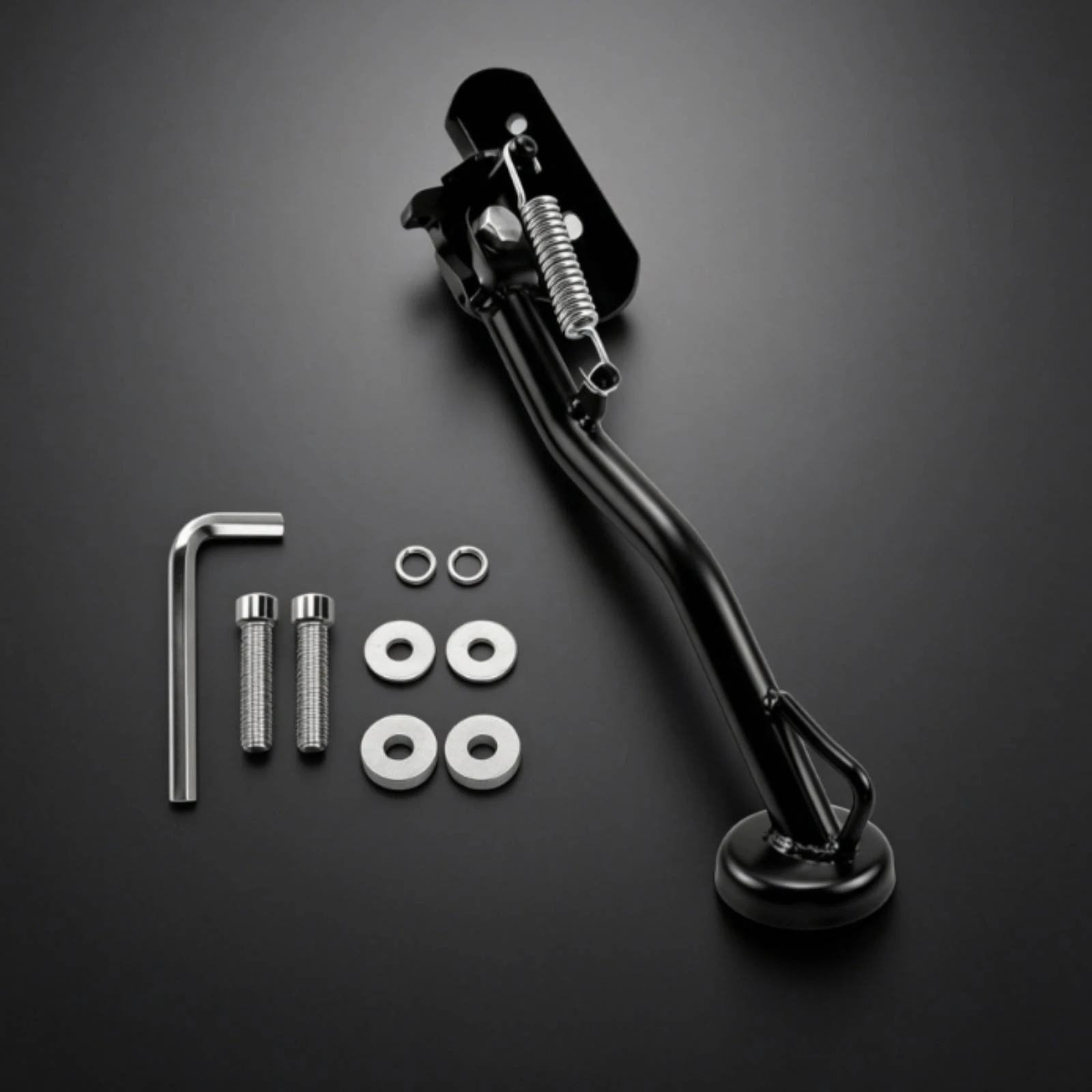 Motorcycle Side Stand Coiled-Loaded Motorbike Side Stand Motorcycle Kickstand Allen Key Included Parking Support Wear Resistant
Motorcycle Side Stand Coiled-Loaded Motorbike Side Stand Motorcycle Kickstand Allen Key Included Parking Support Wear Resistant