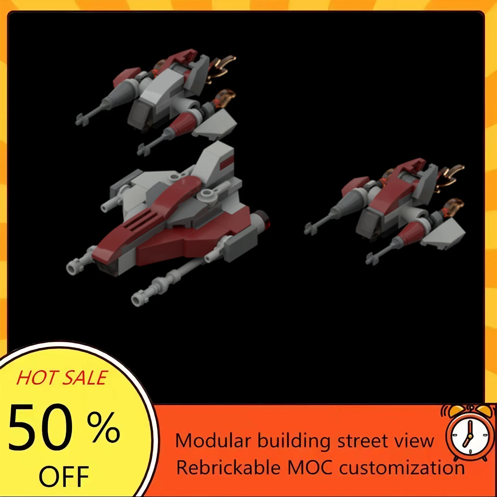 Набор из 52 деталей: популярная модель космического корабля из фильма «Звездные войны», конструктор MOC, модульные технологичные кирпичики, подарок на праздник, игрушка для сборки для детей
Набор из 52 деталей: популярная модель космического корабля из фильма «Звездные войны», конструктор MOC, модульные технологичные кирпичики, подарок на праздник, игрушка для сборки для детей