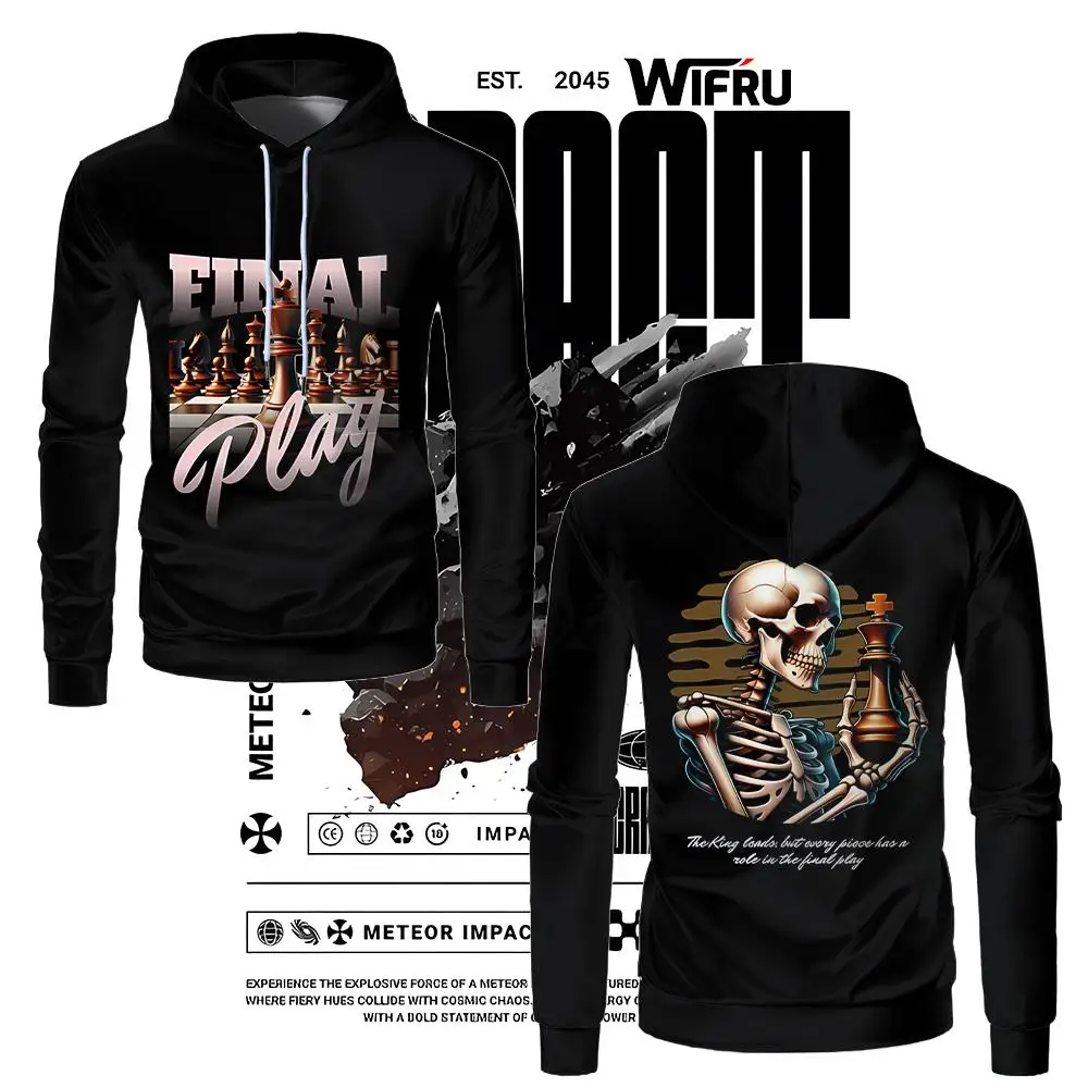 Street Trend Print Men's Gothic Hoodie Casual Loose Unisex Hooded Sweatshirt Hip-Hop Vintage Breathable Autumn/Winter Pullover
Street Trend Print Men's Gothic Hoodie Casual Loose Unisex Hooded Sweatshirt Hip-Hop Vintage Breathable Autumn/Winter Pullover