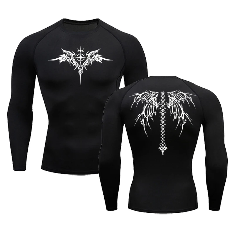 Y2K Print Fitness Sports Training Tops Men Breathable Quick Dry Clothes Long Sleeve Running T-Shirt Sportswear Base Layer Shirt
Y2K Print Fitness Sports Training Tops Men Breathable Quick Dry Clothes Long Sleeve Running T-Shirt Sportswear Base Layer Shirt