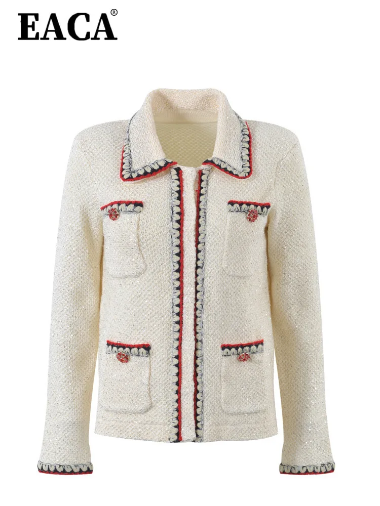 EACA Design Sense Heavy Diamond Lapel Fashion Temperament With Gentle Wind Blouse Women 2024 New Style
EACA Design Sense Heavy Diamond Lapel Fashion Temperament With Gentle Wind Blouse Women 2024 New Style