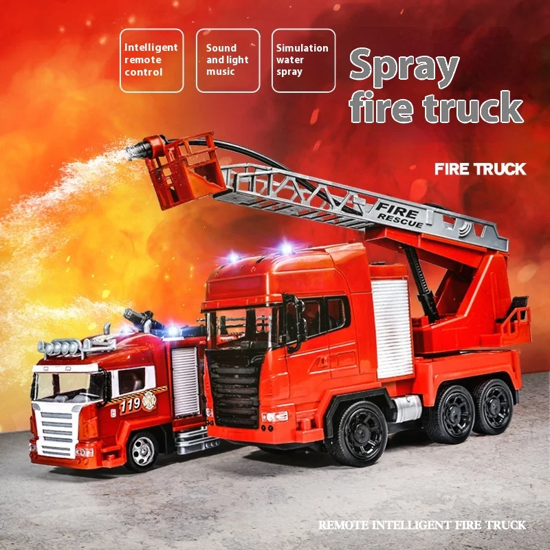 Hot Selling Electric Remote Control Fire Truck With Water Spray, Light Fire Truck, Children'S Remote Control Toy Gift
Hot Selling Electric Remote Control Fire Truck With Water Spray, Light Fire Truck, Children'S Remote Control Toy Gift