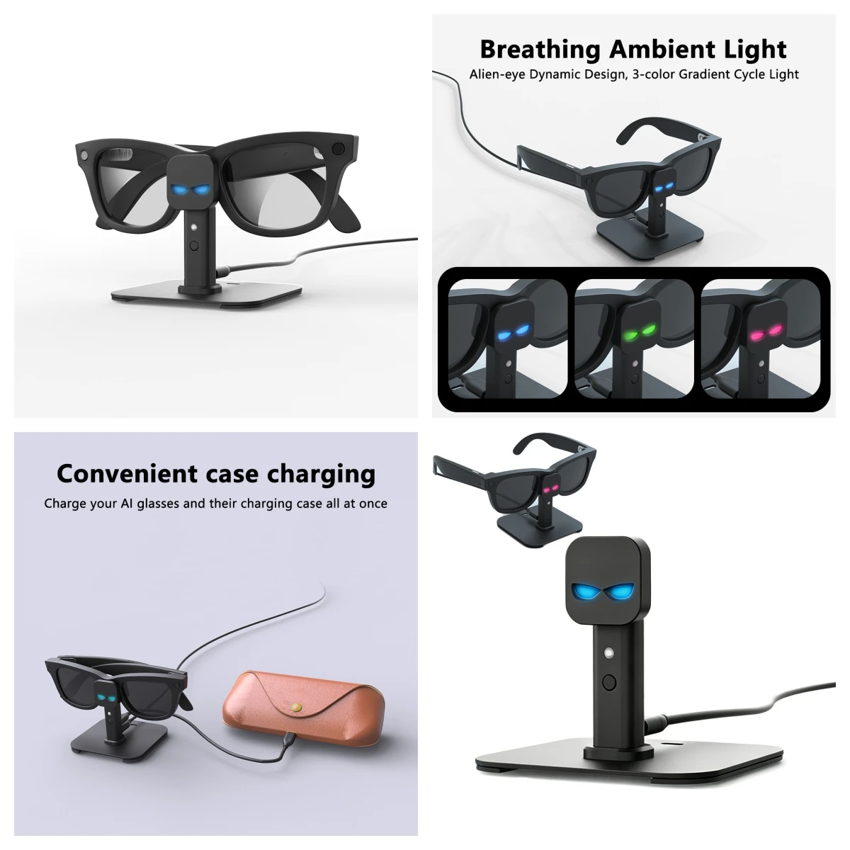 For Meta Smart AI Glasses Charging Dock Stand for Wayfarer/Skyler/Oakley HSTN/Headliner /Blayzer Optics/Scriber
For Meta Smart AI Glasses Charging Dock Stand for Wayfarer/Skyler/Oakley HSTN/Headliner /Blayzer Optics/Scriber