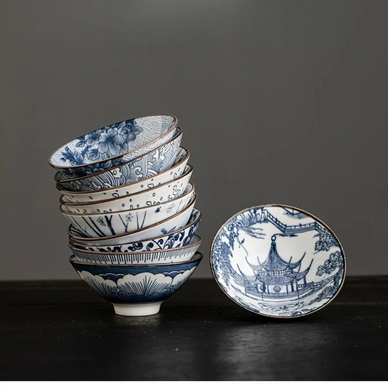 70ml 10 Pieces/box Blue and White Porcelain Tea Bowl Ceramic Kung Fu Tea Cup with Gift Box Packaging Tea Set
70ml 10 Pieces/box Blue and White Porcelain Tea Bowl Ceramic Kung Fu Tea Cup with Gift Box Packaging Tea Set