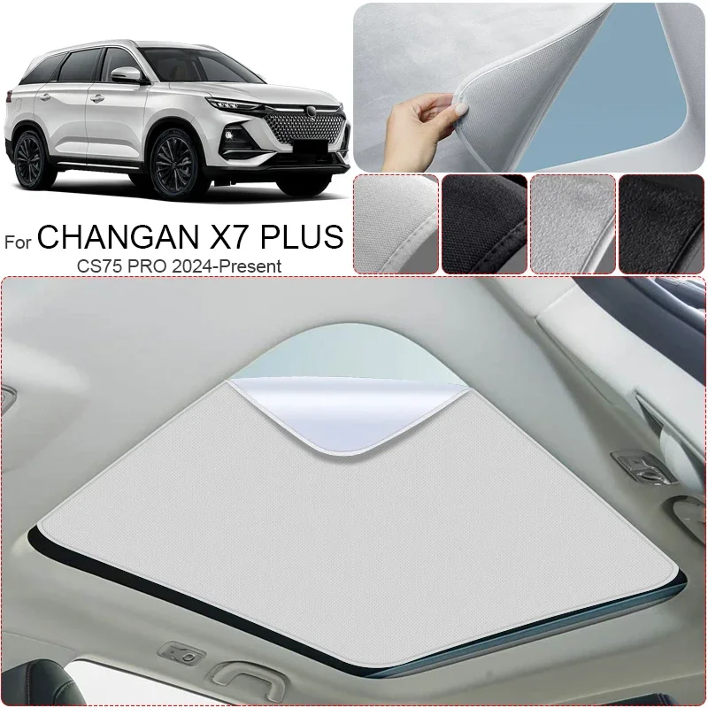 Suede Fabric Electrostatic Adsorption Sunroof Sunshade for CHANGAN X7 PLUS CS75PRO 2024-2026 Anti-UV Heat Insulation
Suede Fabric Electrostatic Adsorption Sunroof Sunshade for CHANGAN X7 PLUS CS75PRO 2024-2026 Anti-UV Heat Insulation