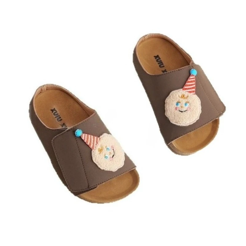 Summer Children Boys Girls Fashion Pu Leather Velcro Non Slip Beach Slippers Kids Toddler Simple Comfortable Versatile Slippers
Summer Children Boys Girls Fashion Pu Leather Velcro Non Slip Beach Slippers Kids Toddler Simple Comfortable Versatile Slippers