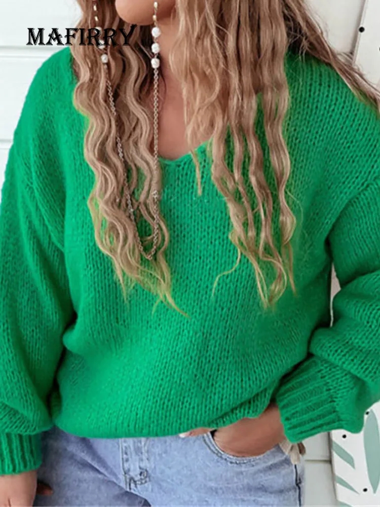 V Neck Long Sleeve Slim Fit Jumpers Tops Women Casual Autumn Winter Solid Sweaters Female Streetwear Loose All Match Pullovers
V Neck Long Sleeve Slim Fit Jumpers Tops Women Casual Autumn Winter Solid Sweaters Female Streetwear Loose All Match Pullovers
