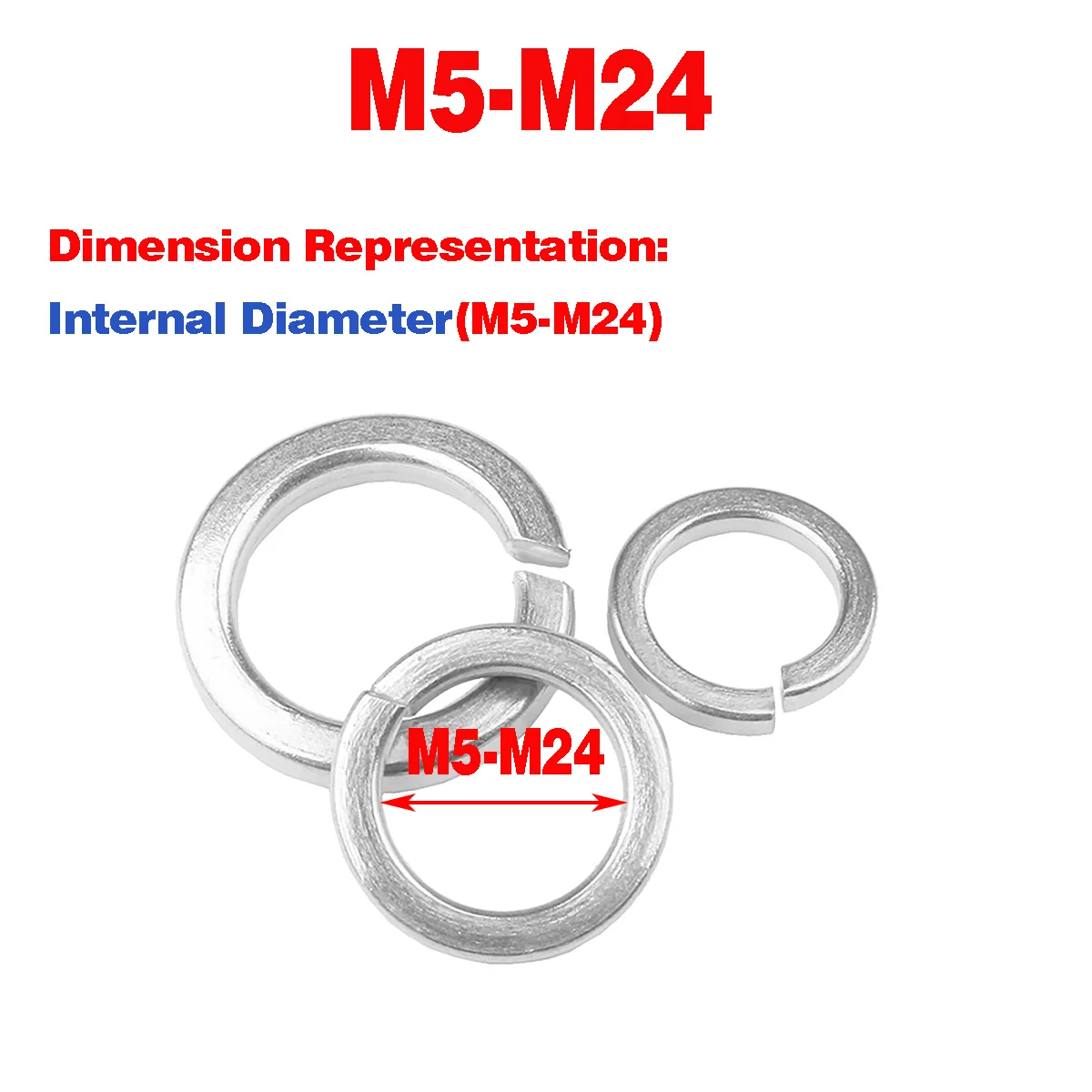 White Zinc Plated Thickened And Widened Open Washer, Elastic Metal Gasket M5-M24
White Zinc Plated Thickened And Widened Open Washer, Elastic Metal Gasket M5-M24